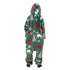 Snuggs Kids Blanket Onesie Green Christmas Deer